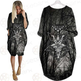 Satan Forest Inverted Cross SED-0402 Batwing Pocket Dress