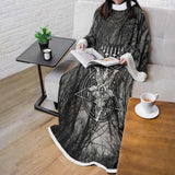 Satan Forest Inverted Cross SED-0402 Sleeved Blanket