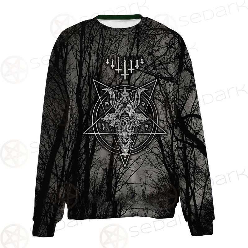 Satan Forest Inverted Cross SED-0402 Unisex Sweatshirt