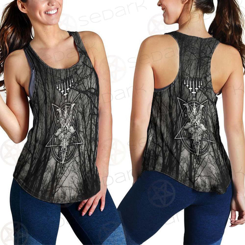 Satan Forest Inverted Cross SED-0402 Women Tank Top
