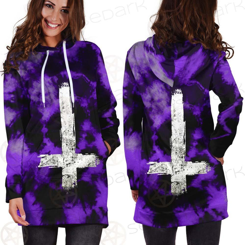 Satan Inverted Cross SED-0403 Hoodie Dress