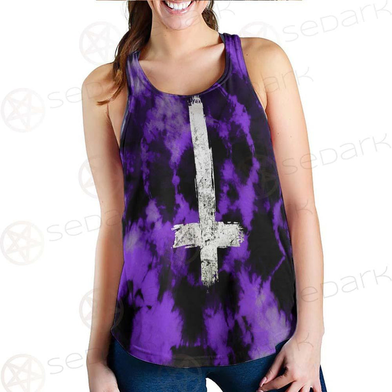 Satan Inverted Cross SED-0403 Women Tank Top