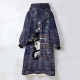 Gothic Purple Be A Witch SED-0404 Oversized Sherpa Blanket Hoodie