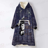 Gothic Purple Be A Witch SED-0404 Oversized Sherpa Blanket Hoodie