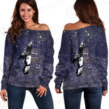 Gothic Purple Be A Witch SED-0404 Off Shoulder Sweaters