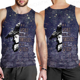 Gothic Purple Be A Witch SED-0404 Men Tank-tops