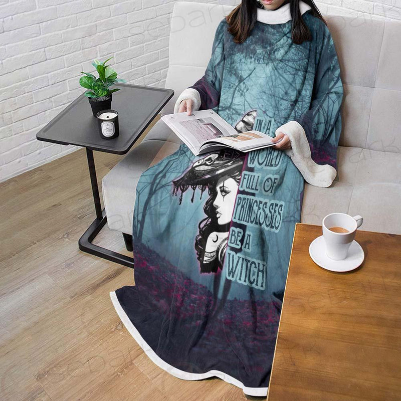 Gothic Dark Forest Be A Witch SED-0405 Sleeved Blanket