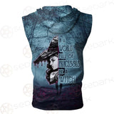 Gothic Dark Forest Be A Witch SED-0405 Zip Sleeveless Hoodie