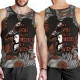 Gothic Skull Be A Witch SED-0406 Men Tank-tops