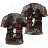 Gothic Skull Be A Witch SED-0406 Unisex T-shirt