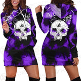 Satan Skull SED-0408 Hoodie Dress