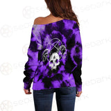 Satan Skull SED-0408 Off Shoulder Sweaters