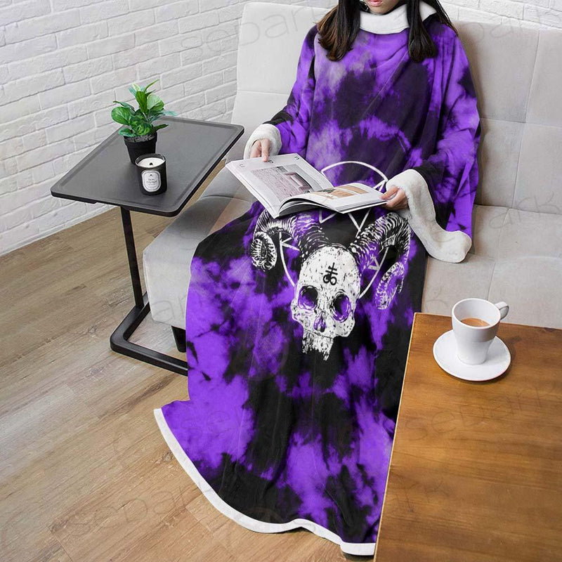 Satan Skull SED-0408 Sleeved Blanket