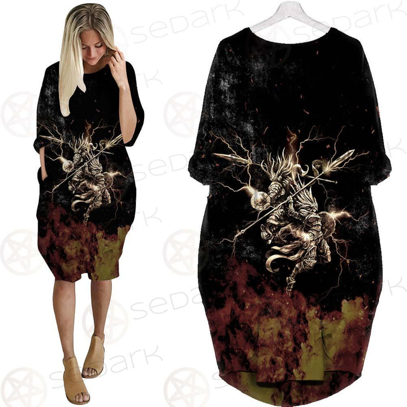Viking Valkyrie SED-0409 Batwing Pocket Dress