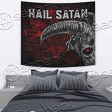 Hail Satan Baphomet Goat Head Occult SED-0729 Tapestry