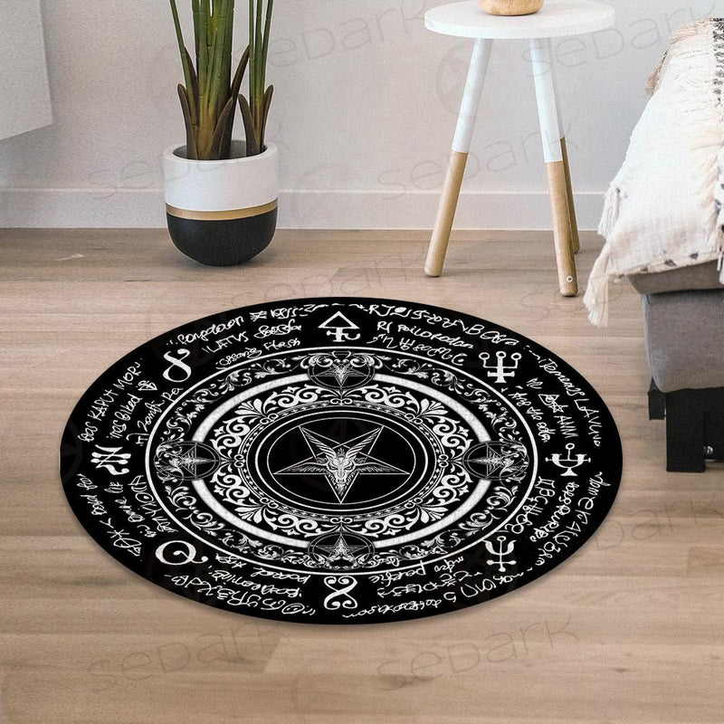 Satan Symbol SED-0412 Round Carpet