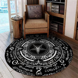 Satan Symbol SED-0412 Round Carpet