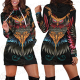Satan Devil Birds SED-0419 Hoodie Dress