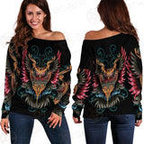 Satan Devil Birds SED-0419 Off Shoulder Sweaters