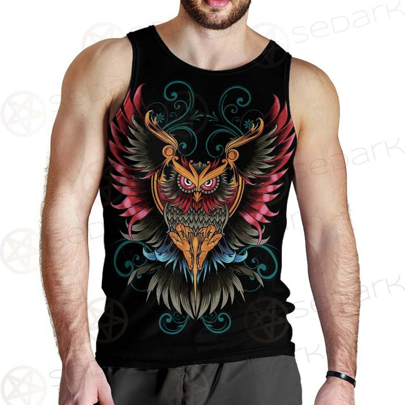 Satan Devil Birds SED-0419 Men Tank-tops