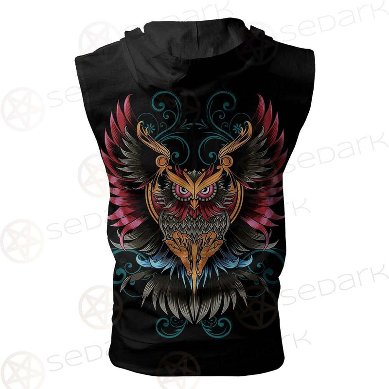 Satan Devil Birds SED-0419 Zip Sleeveless Hoodie