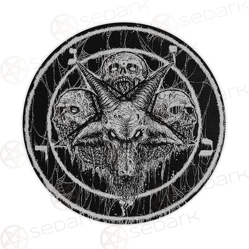 Baphomet Skull SED-0420 Round Carpet