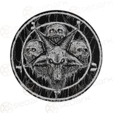 Baphomet Skull SED-0420 Round Carpet