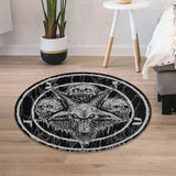 Baphomet Skull SED-0420 Round Carpet