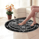 Baphomet Skull SED-0420 Round Carpet