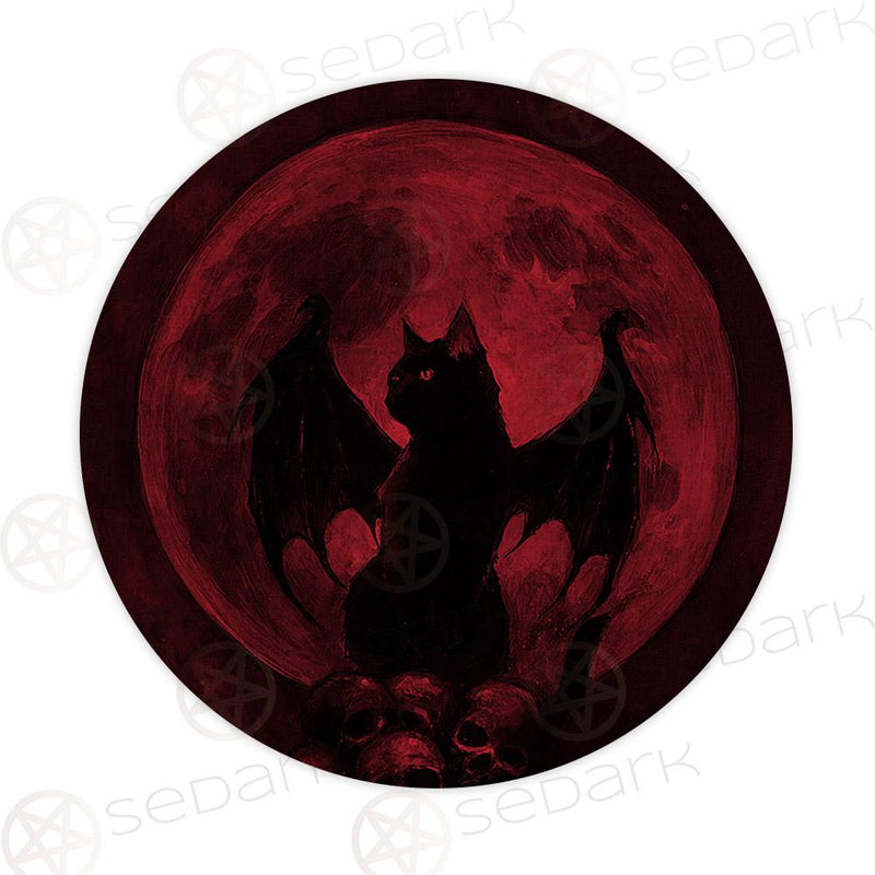 Red Moon Cat SED-0424 Round Carpet