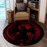 Red Moon Cat SED-0424 Round Carpet