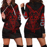 Satan Symbol SED-0426 Hoodie Dress