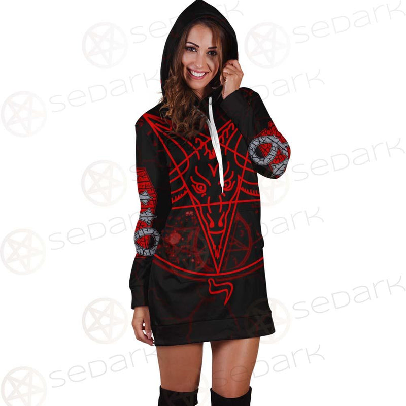 Satan Symbol SED-0426 Hoodie Dress