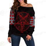 Satan Symbol SED-0426 Off Shoulder Sweaters