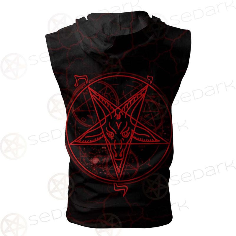 Satan Symbol SED-0426 Zip Sleeveless Hoodie