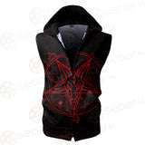 Satan Symbol SED-0426 Zip Sleeveless Hoodie