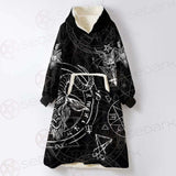 Satan Sigil SED-0427 Oversized Sherpa Blanket Hoodie