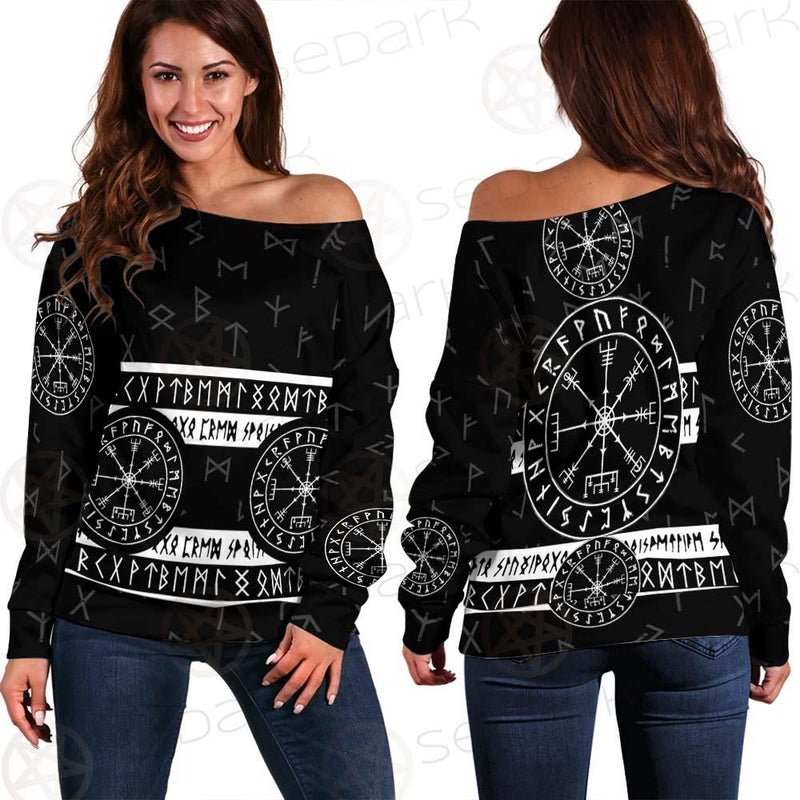 Viking Symbol SED-0428 Off Shoulder Sweaters