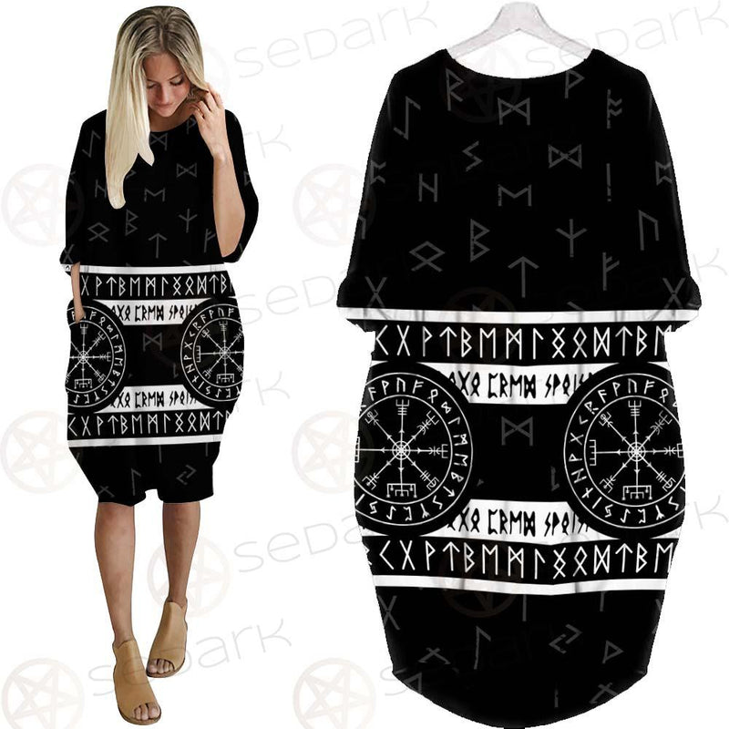 Viking Symbol SED-0428 Batwing Pocket Dress