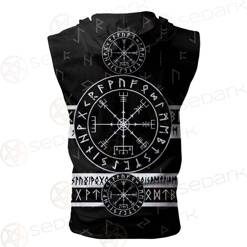 Viking Symbol SED-0428 Zip Sleeveless Hoodie