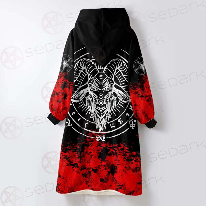 Satan Fire SED-0429 Oversized Sherpa Blanket Hoodie