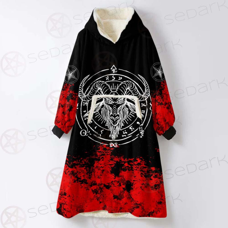 Satan Fire SED-0429 Oversized Sherpa Blanket Hoodie