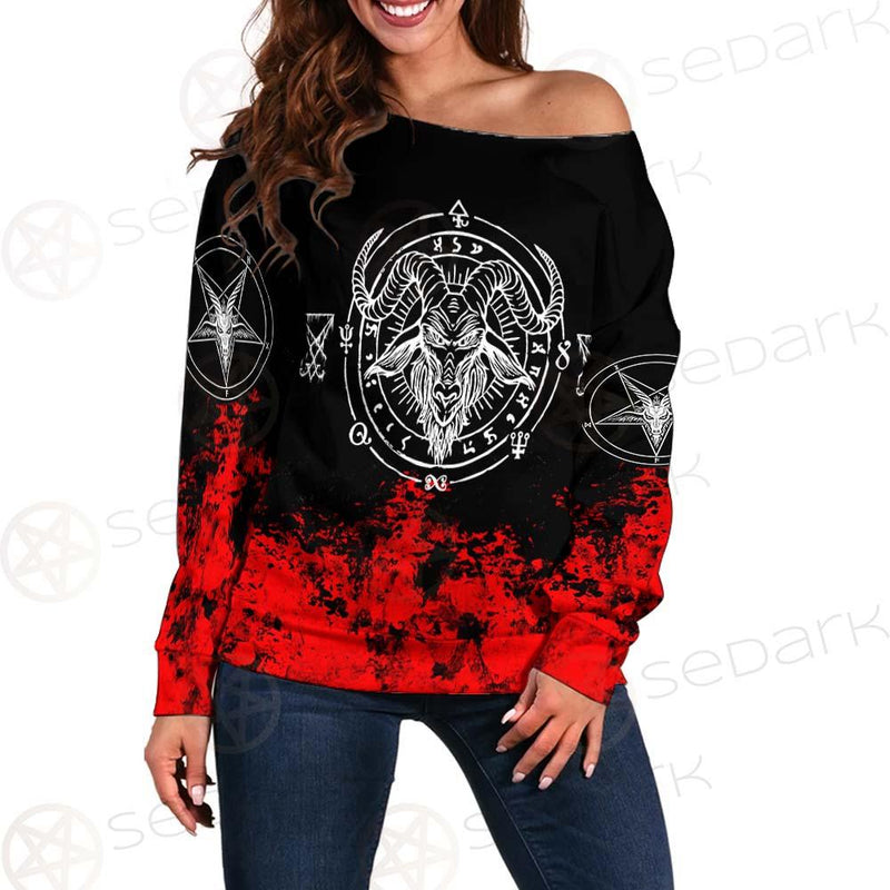 Satan Fire SED-0429 Off Shoulder Sweaters