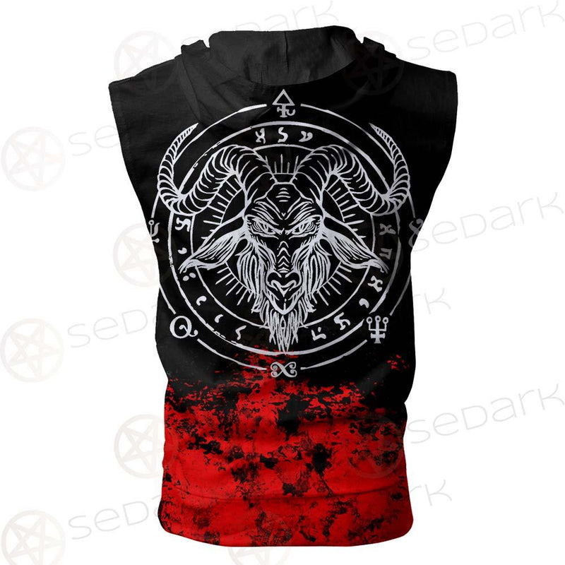 Satan Fire SED-0429 Zip Sleeveless Hoodie