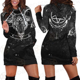 Satanic Symbol SED-0430 Hoodie Dress