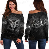 Satanic Symbol SED-0430 Off Shoulder Sweaters