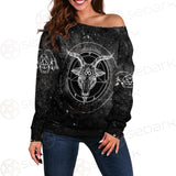Satanic Symbol SED-0430 Off Shoulder Sweaters