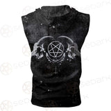 Satanic Symbol SED-0430 Zip Sleeveless Hoodie