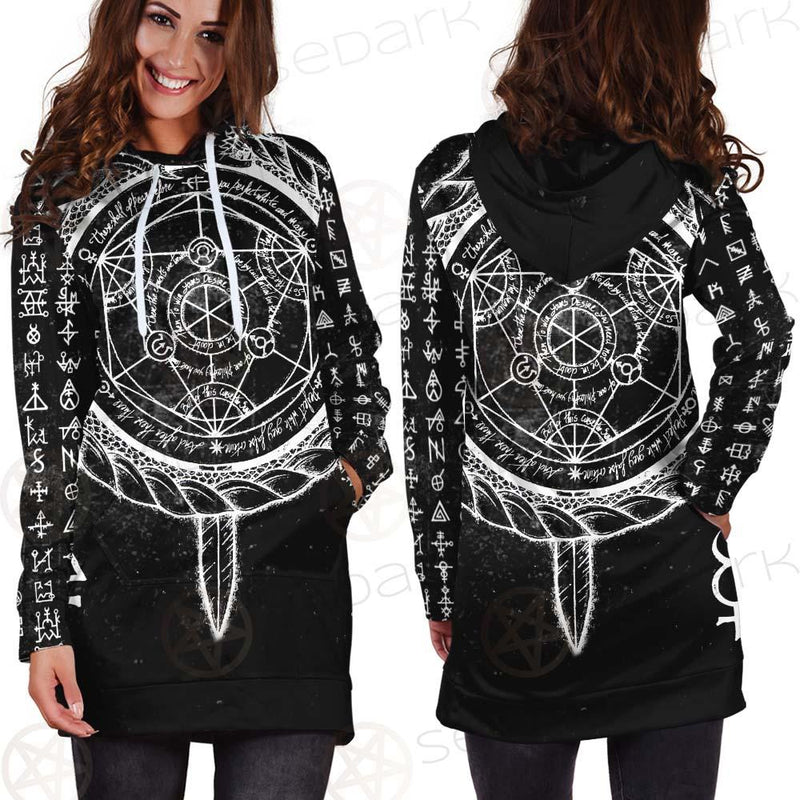 Alchemy Symbols SED-0431 Hoodie Dress