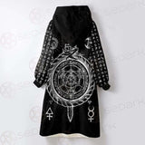 Alchemy Symbols SED-0431 Oversized Sherpa Blanket Hoodie